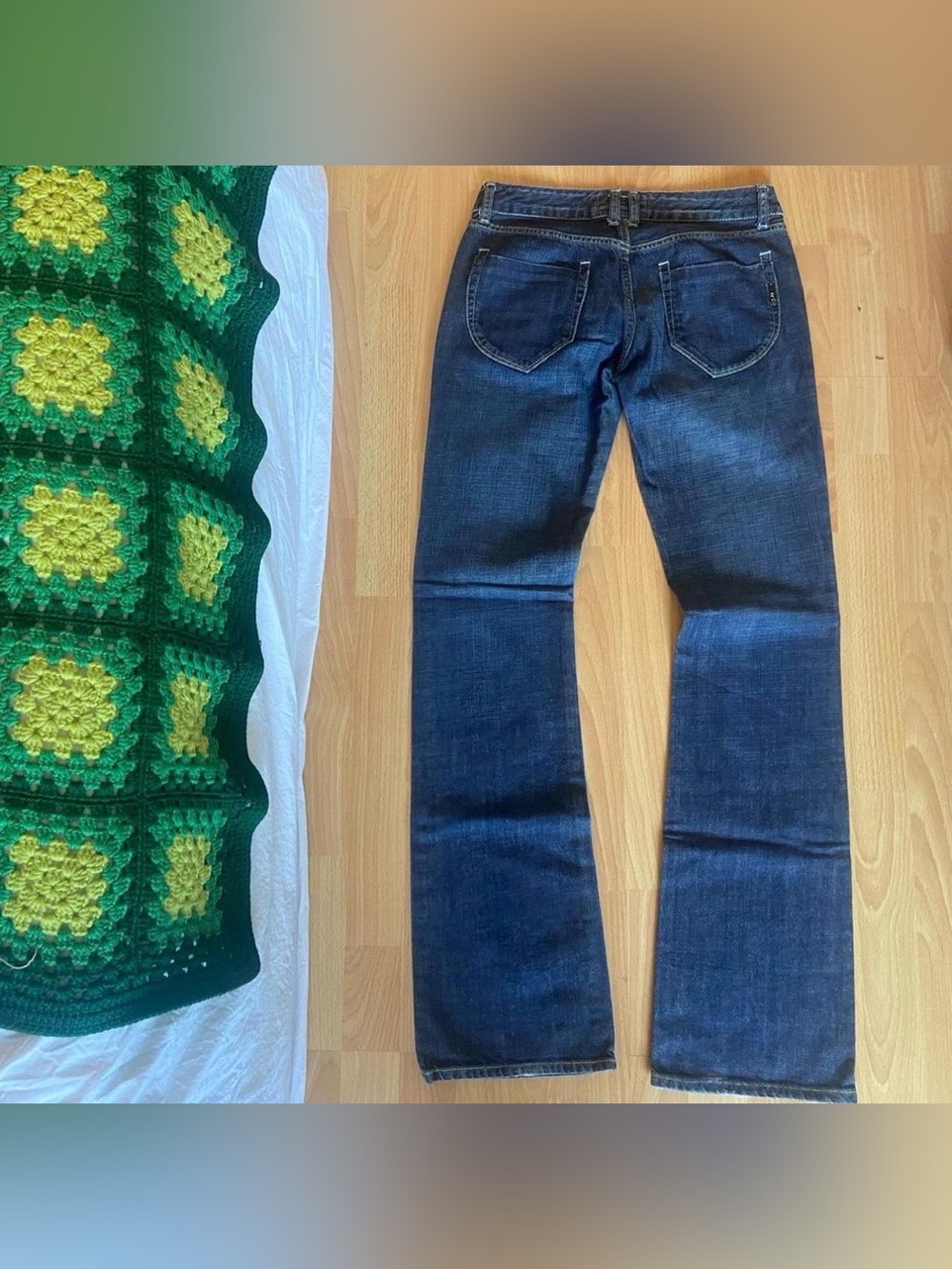 TRF Denim Rules low rise dark wash jeans with boot cut